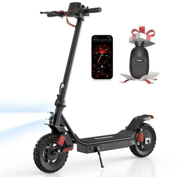 Trottinette électrique Pliable ISCOOTER i10pro - Roues 10"- Moteur 800W- 45km/h - Batterie 15Ah - Autonomie 50-60km - Lumière LED