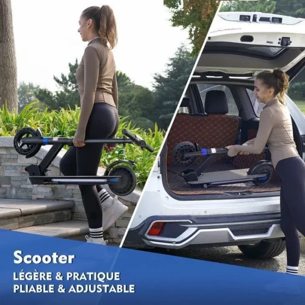 YEE GOO - Trottinette Electrique Pliable - Roues 8" - Moteur 250W - Batterie 42V 5.2Ah - Autonomie 15-25km - Vitesse Max 25km/h