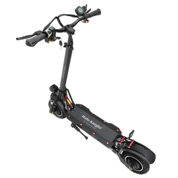 Trottinette Électrique Halo Knight T104 10 Pouces Pneus Tout-Terrain 52V 1000W * 2 Moteur 52V 21Ah Batterie 45km de Portée