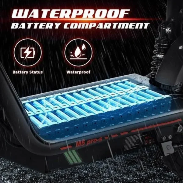 HONEYWHALE M5 Pro S Trottinette Électrique Pliable Avec Siège - 780W Batterie 48V/13AH - Autonomie 40km - Scooter électrique