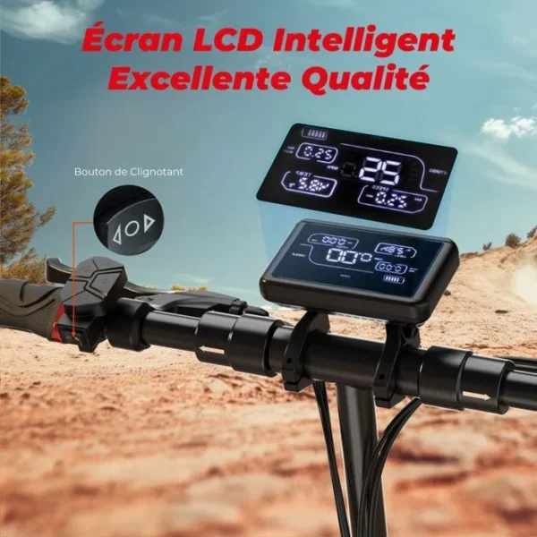 Trottinette Electrique iScooter iX3 800W Avec APP Vitesse Maxi 40km/h Autonomie 30-40km 48V10Ah Pneus 10 Pouces 3 Modes Pliable