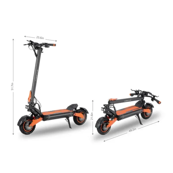Trottinette Électrique Kugoo LX10+ - Motor 1400W*2 - Batterie 20.8Ah 60V - Pneus10" - Portée Max 90km - Suspension à Quatre